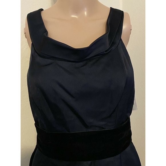NWT $650 Thread Social 2 Mini Dress Navy Blue Silk Neiman Marcus Wedding Guest - Picture 3 of 8